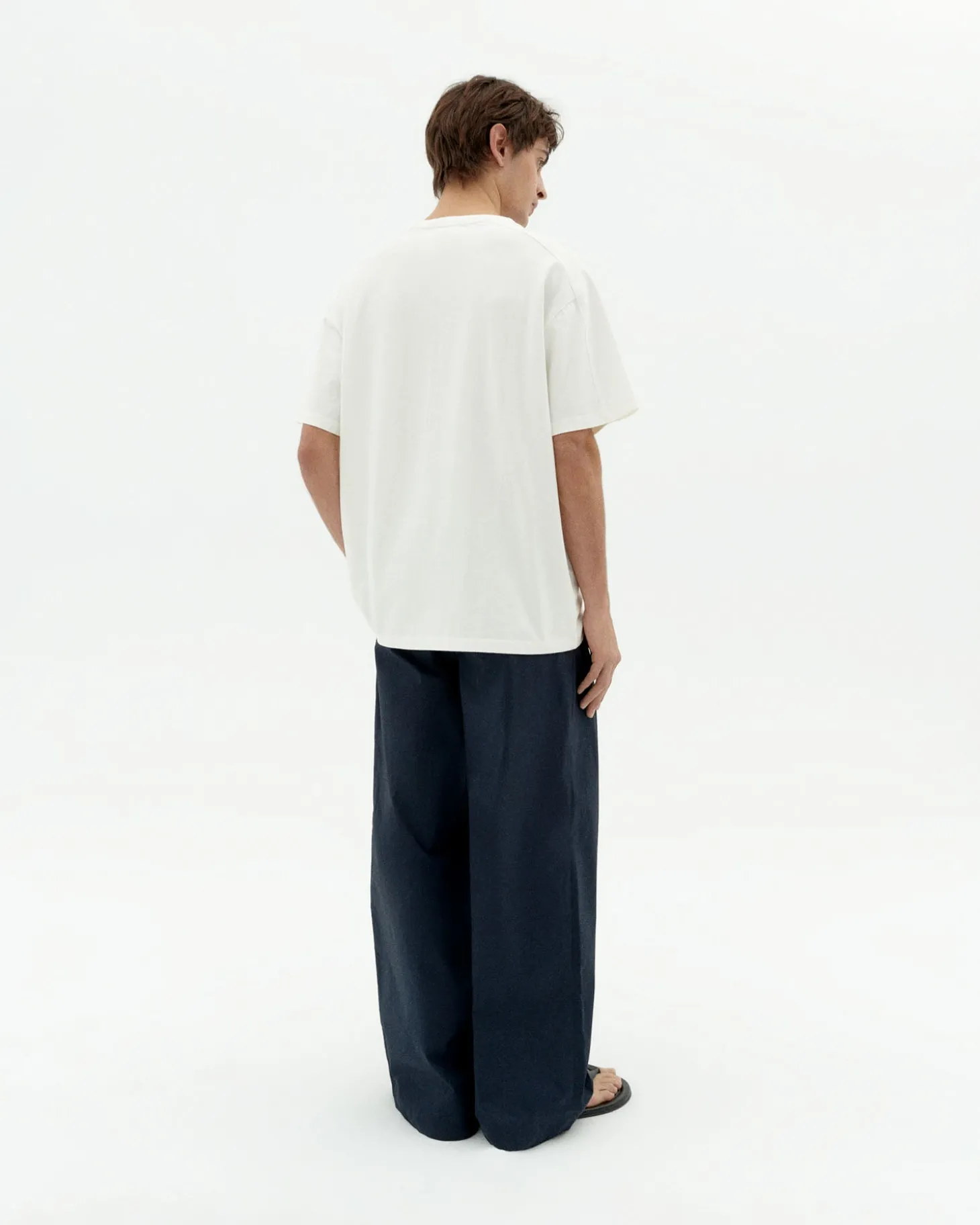 T-shirt blanc poche Hank