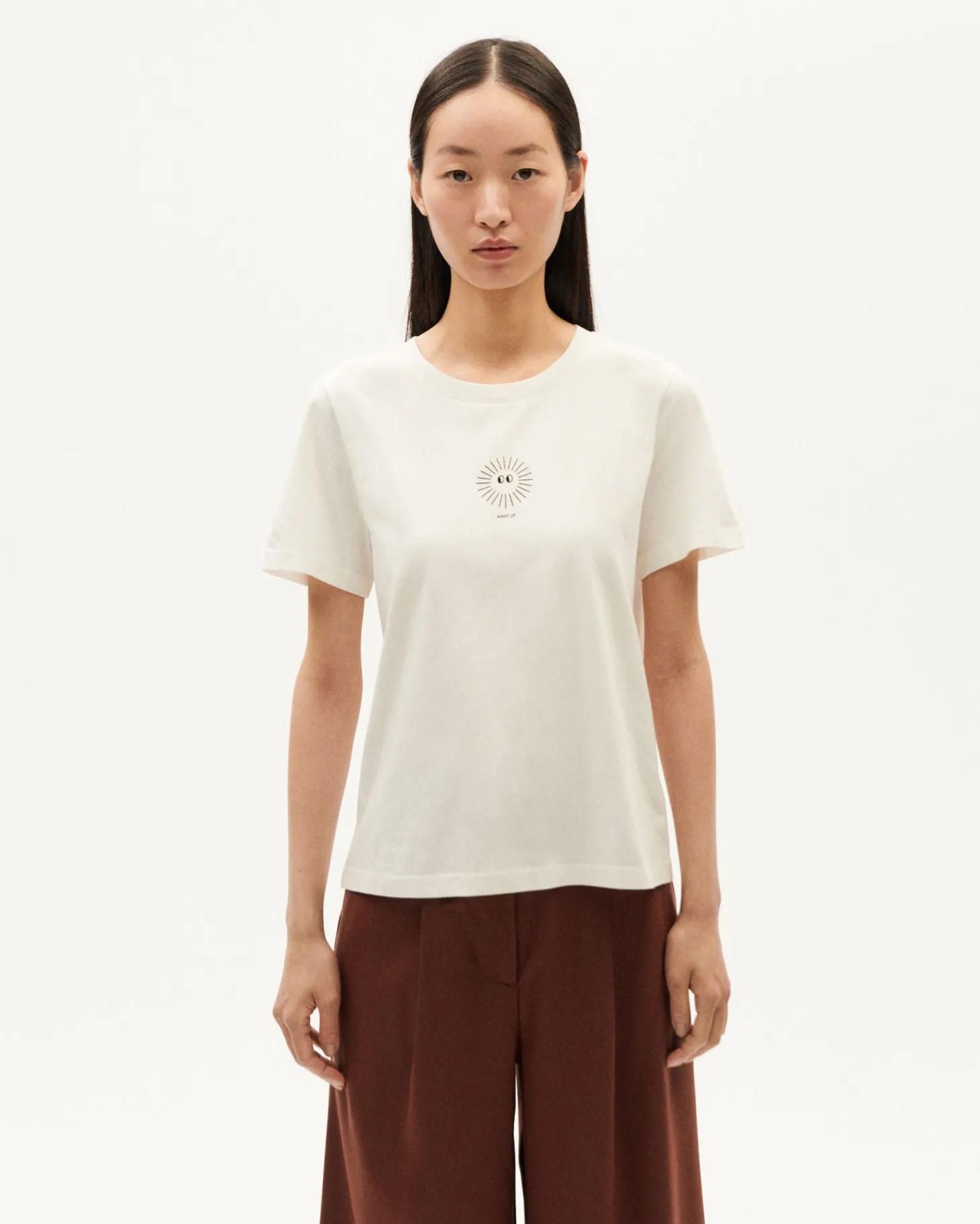 T-shirt blanc soleil Ida