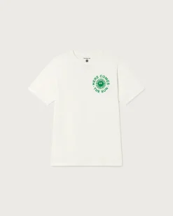 T-shirt blanc soleil joyeux