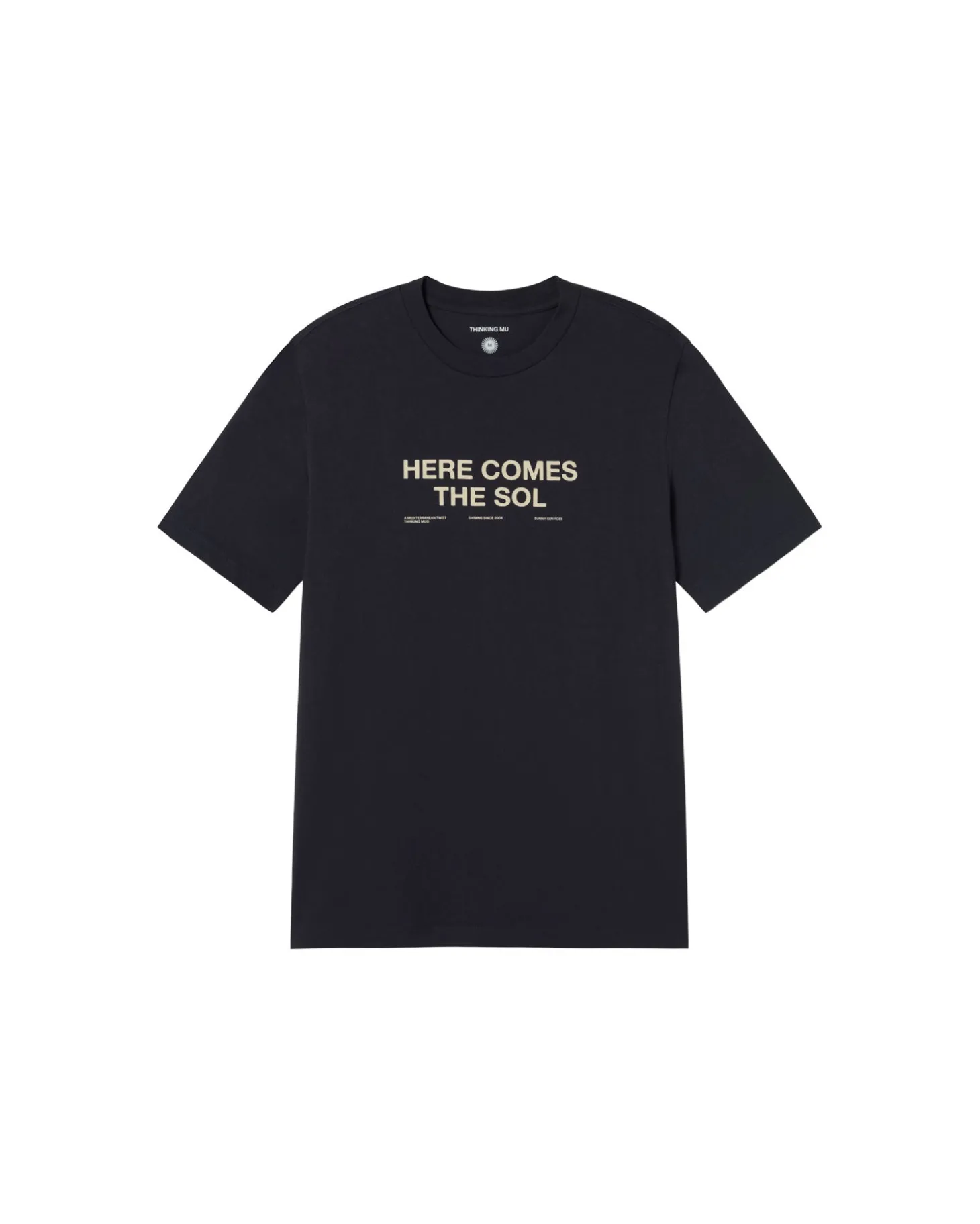 T-shirt bleu here comes the sol