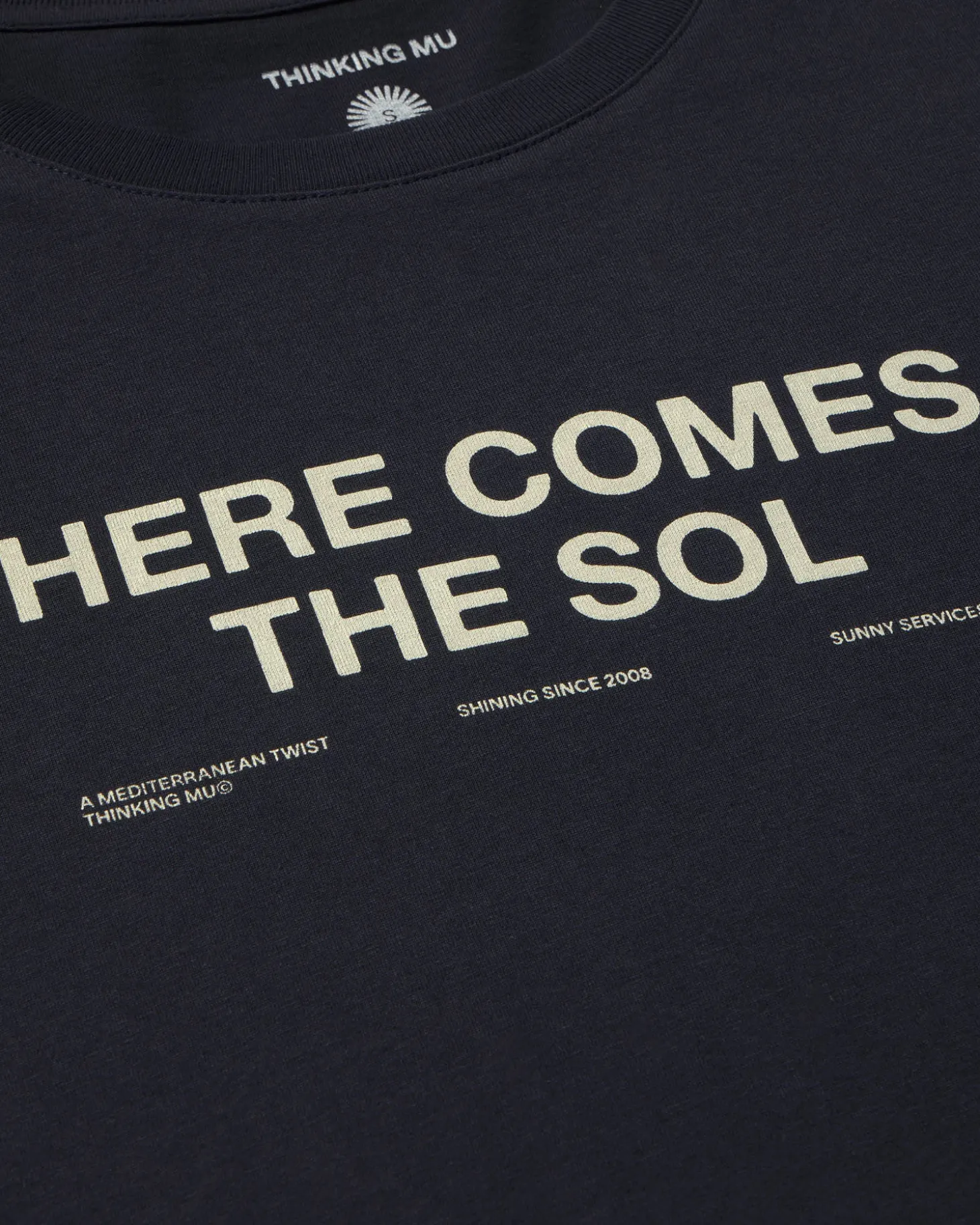 T-shirt bleu here comes the sol Ida