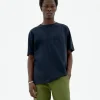 T-shirt bleu poche Hank