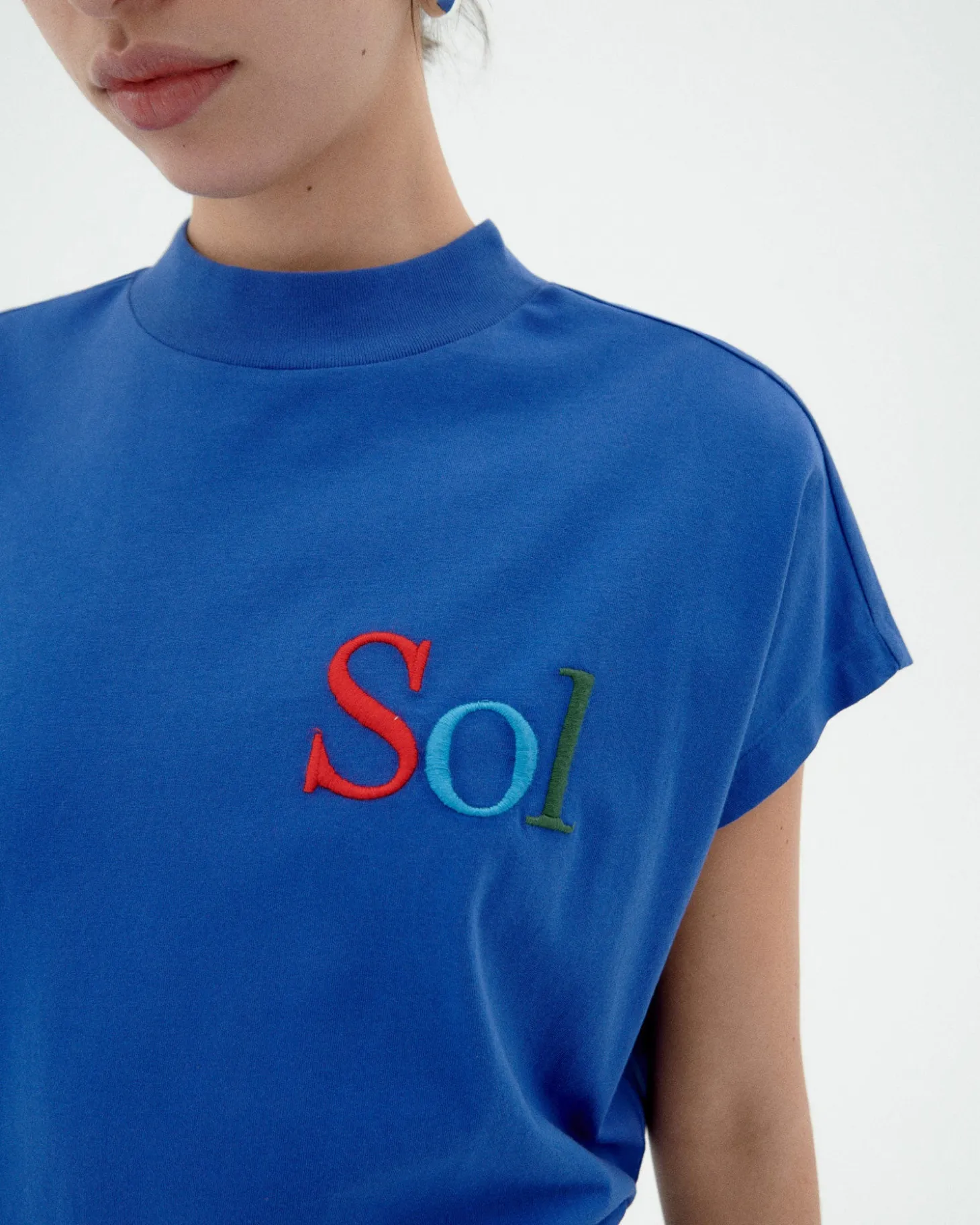 T-shirt bleu sol type Volta