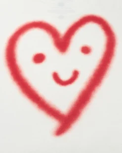 T-shirt cutr3 heart au dos