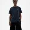 T-shirt marine soleil vert au dos