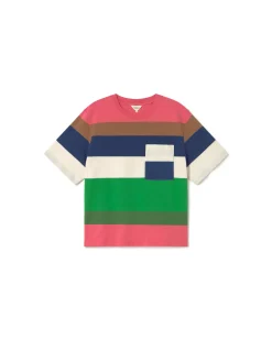 T-shirt multicolore à rayures Lucia