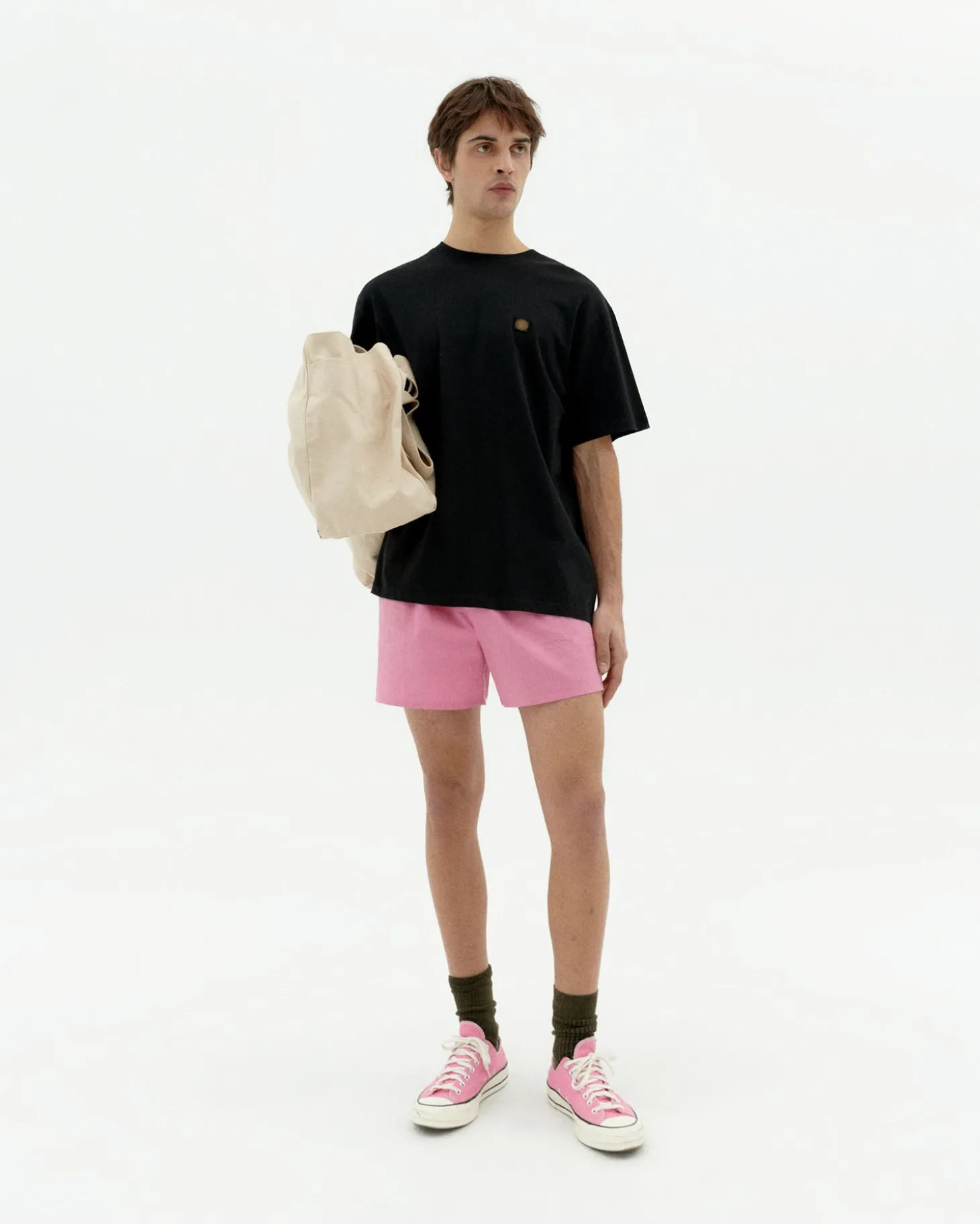 T-shirt noir sol type à dos Aaron