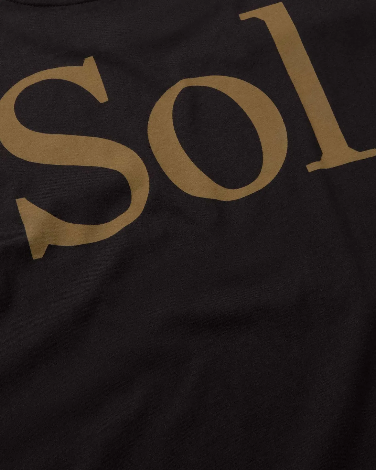 T-shirt noir sol type à dos Aaron