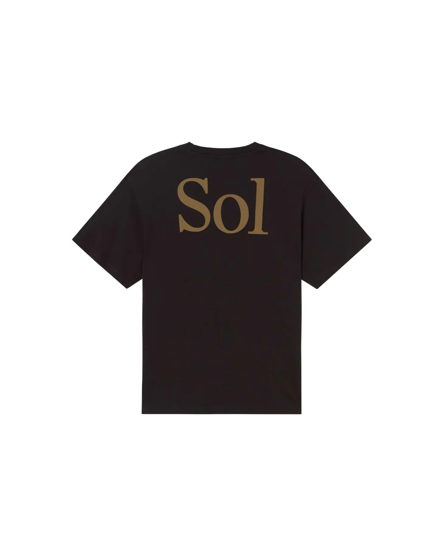 T-shirt noir sol type à dos Aaron